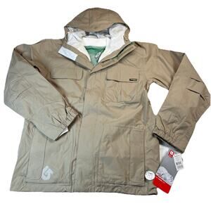 Burton 2/1 Coriander Jacket Mens Medium Hooded Snowboard Ski Coat Insulated NWT